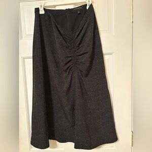 Banana Republic Black and White Polka  Dot  Skirt